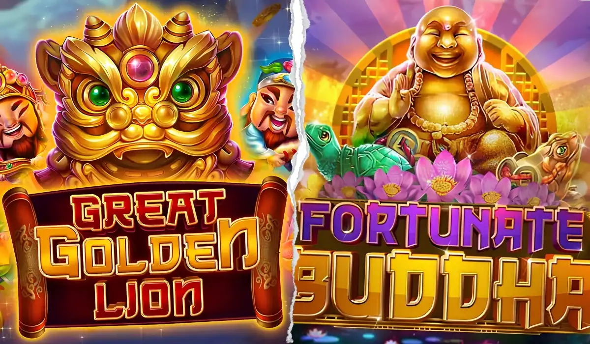 Great Golden Lion and Fortunate Buddha