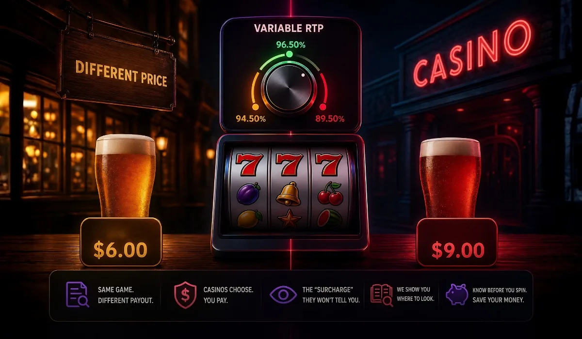 The Hidden Surcharge: Why Two Casinos Offer Different Odds On The Same Pokie