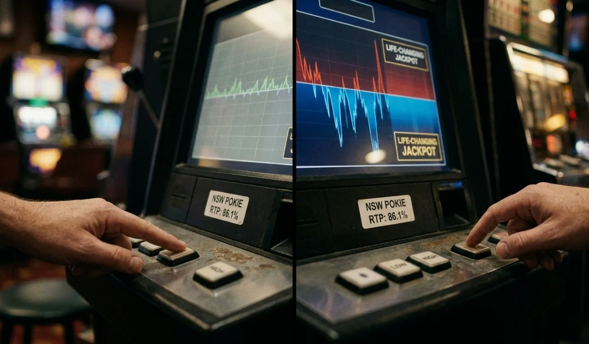 Low vs High Volatility Pokies