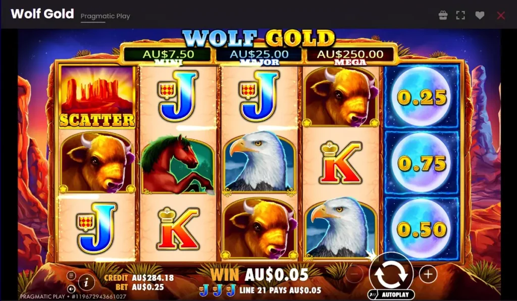 Wolf Gold Pragmatic play